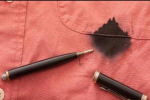 Photo enlever une tache d'encre